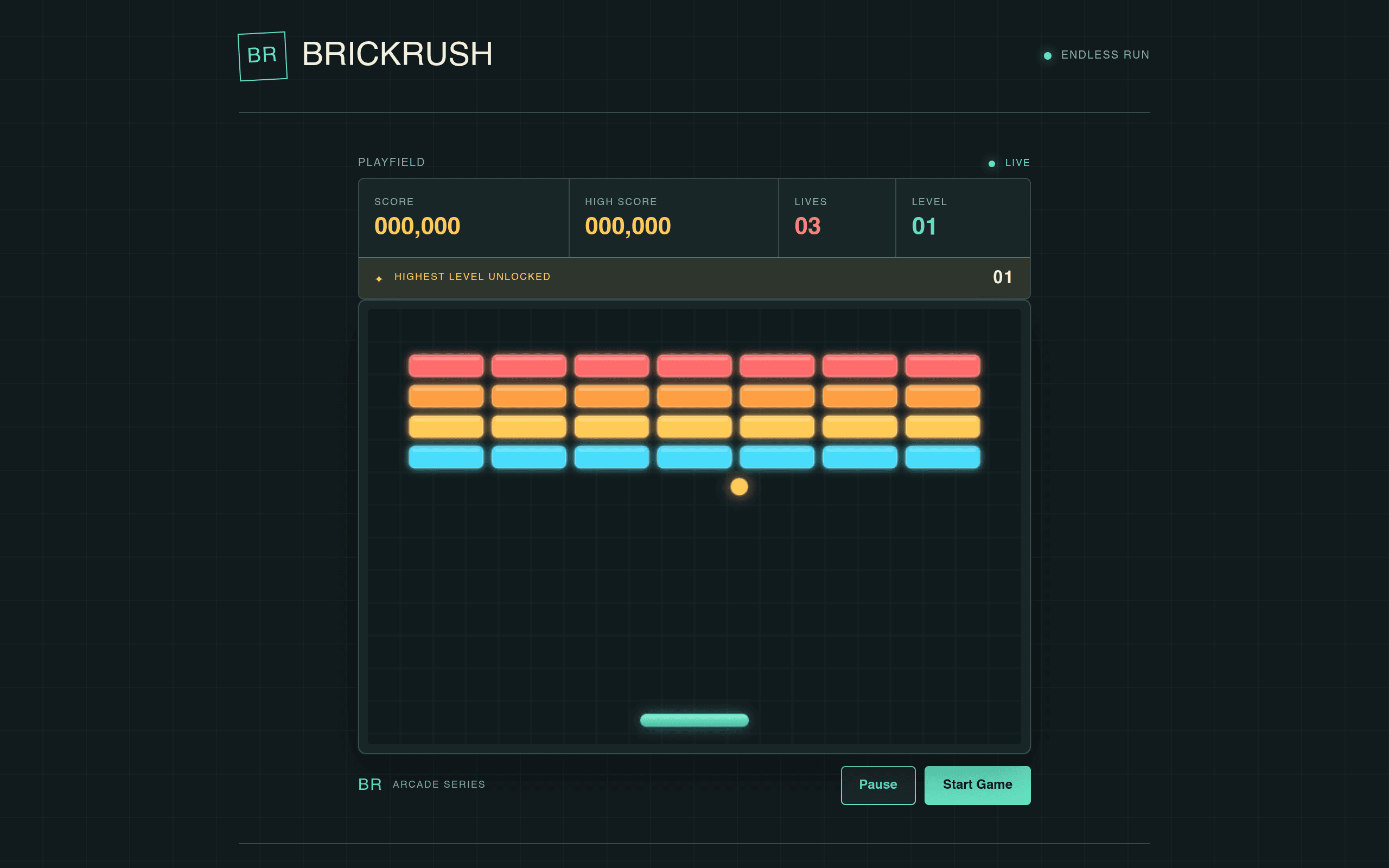 Screenshot of BrickRush