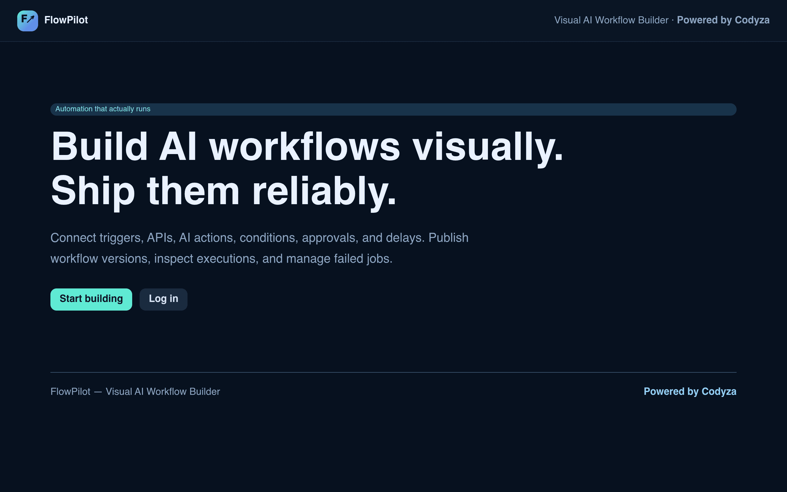 Screenshot of FlowPilot